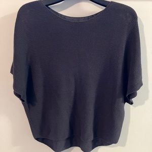 MUJI soft loose knit short sleeve sweater